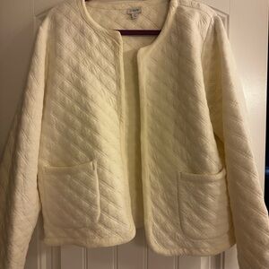 J. Crew Women's Cream Teddy Jacket
